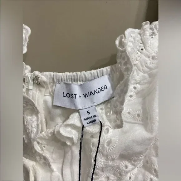 Lost + Wander Petals of The Sky Dress White Size Small - Picture 10 of 12